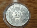 Австрия 50 шилинга 1971 СРЕБРО, снимка 2