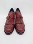 Винтидж италиански дамски обувки с капси, Червени обувки с месингови капси, Размер 39, снимка 6