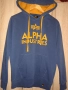Alpha Industries мъжки син суичър с качулка размер S , снимка 4