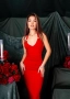 Стилна Червена Дамска Рокля , снимка 3