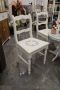 Комплект 4 броя бели дървени стола, снимка 1 - Столове - 45572787