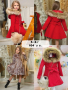 Детски комплект палто с качулка,рокля и чантичка, снимка 1 - Детски комплекти - 45009873