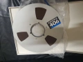 Магнетофонна ролка Ampex 26,5см 10,5" Алуминиева ролка. В много добро състояние. Лентата не цапа. Им, снимка 1