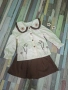 Комплект за момиче риза и поличка 3-4г, снимка 2