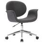 vidaXL Въртящ се офис стол, сив, текстил)SKU:3054827
