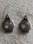 Руски сребърни обеци"Самовари" с планински кристал , снимка 1