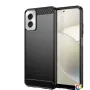 Motorola Moto G Power 2024 Удароустойчив Carbon Fiber Калъф и Протектор, снимка 1
