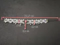 Дамски дантелен чокър с розичка и висулки перли, снимка 3