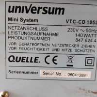 Аудио система Universum VTC-CD 1052#1 , снимка 3 - Аудиосистеми - 45187107