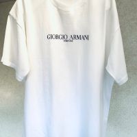 Бяла тениска GIORGIO ARMANI vintage, снимка 2 - Тениски - 45892461
