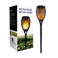 Градинска лампа тип факла със соларен панел, соларна за вашата градина, снимка 6 - Градински мебели, декорация  - 45844681