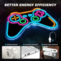 Eufrozy Game Neon Sign - Димируем геймърски LED неонов знак с акрилна дъска, захранван от USB, снимка 5 - Лед осветление - 45656793