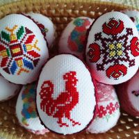 Яйца с бродерии, шевици, Великден, снимка 11 - Декорация за дома - 45088338