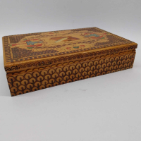 Стара българска дървена кутия за цигари, снимка 5 - Антикварни и старинни предмети - 44984325