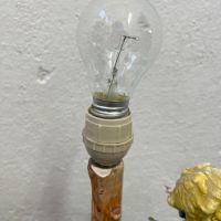 Настолна порцеланова лампа с фигура - Capodimonte. №5290, снимка 11 - Колекции - 45097061