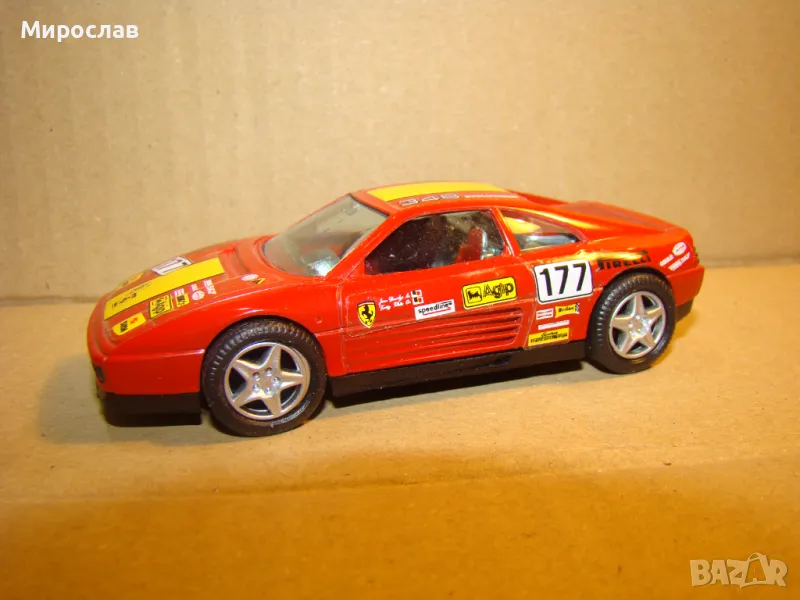 1:43 BBURAGO FERRARI 348 TB MОДЕЛ КОЛИЧКА ИГРАЧКА, снимка 1