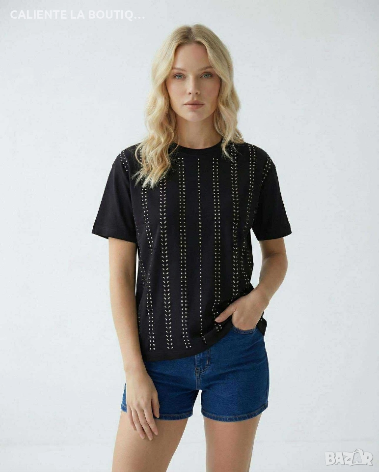 Дамска блуза с камъни , снимка 1