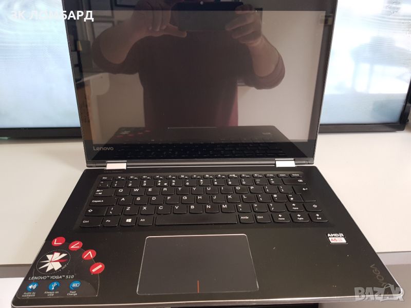Сензорен лаптоп Lenovo Yoga 510 AMD A6-9210 4GB 1TB 14 Inch, снимка 1