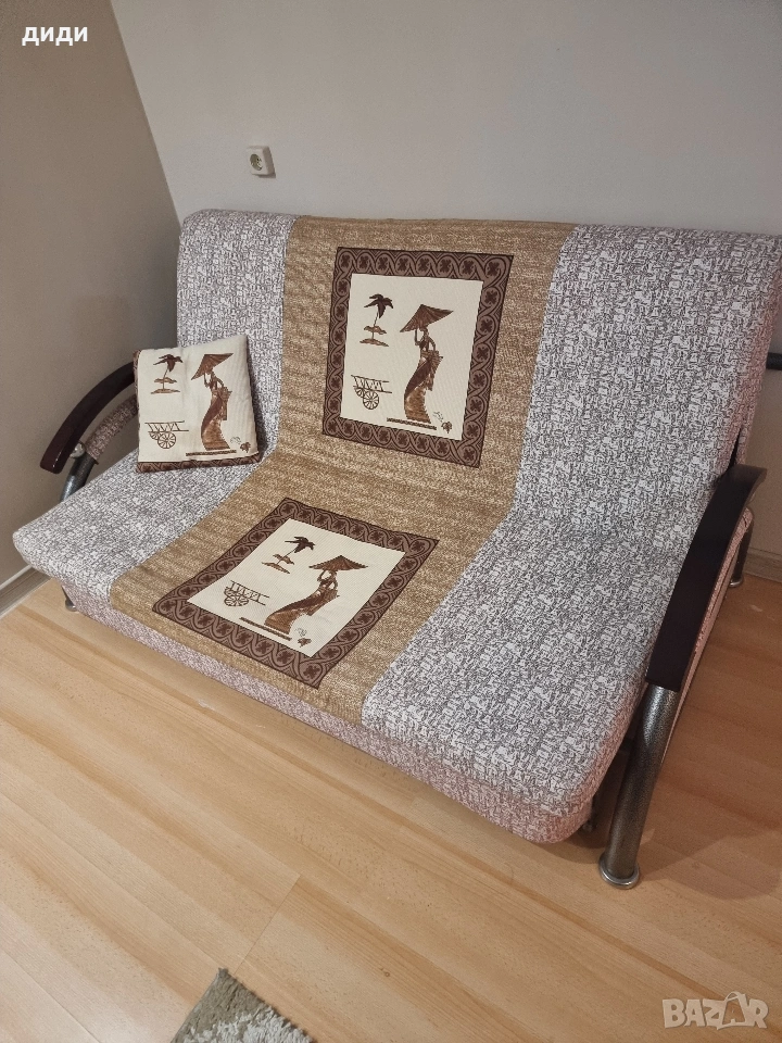 диван тръбен разтегателен , снимка 1