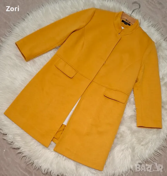 Удължено жълто сако, снимка 1