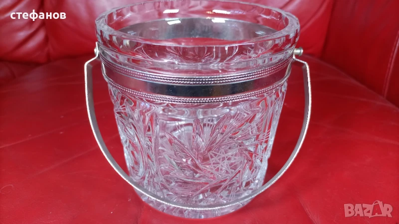 Кристална ледарка с дръжка, снимка 1