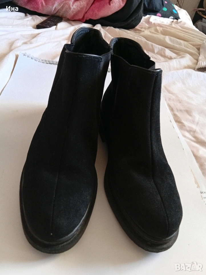 Черни боти на ROHDE естествена кожа Made in GERMANY н.5.5, снимка 1