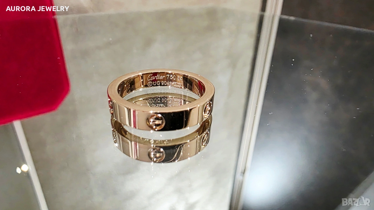 CARTIER Love Band Rose Gold Пръстен, снимка 1