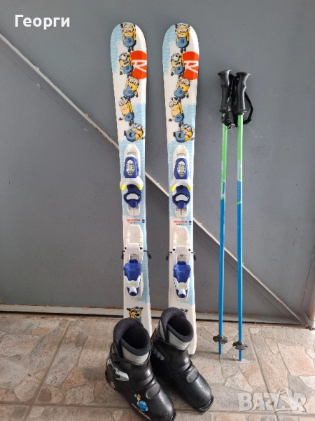 Детски комплект Rossignol-104см.+обувки Rossignol-21.5, снимка 1