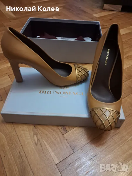 Обувки кожа Бруно Маджи, снимка 1