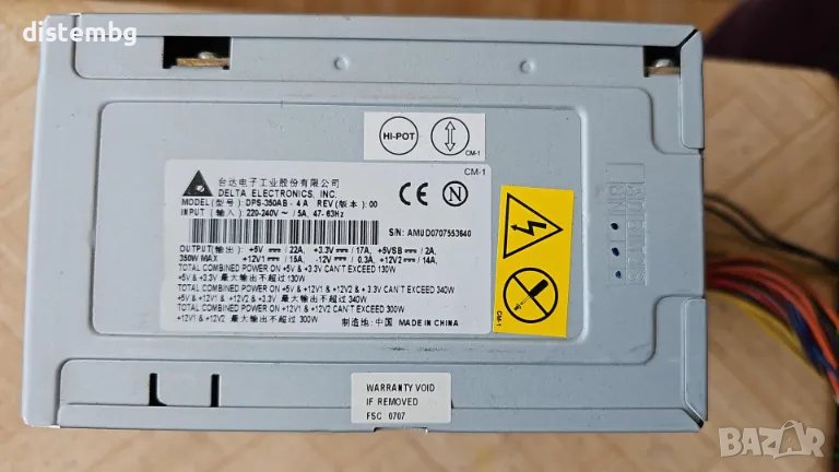 Компютърно захранване: Delta Electronics  DPS-350AB-4A, снимка 1