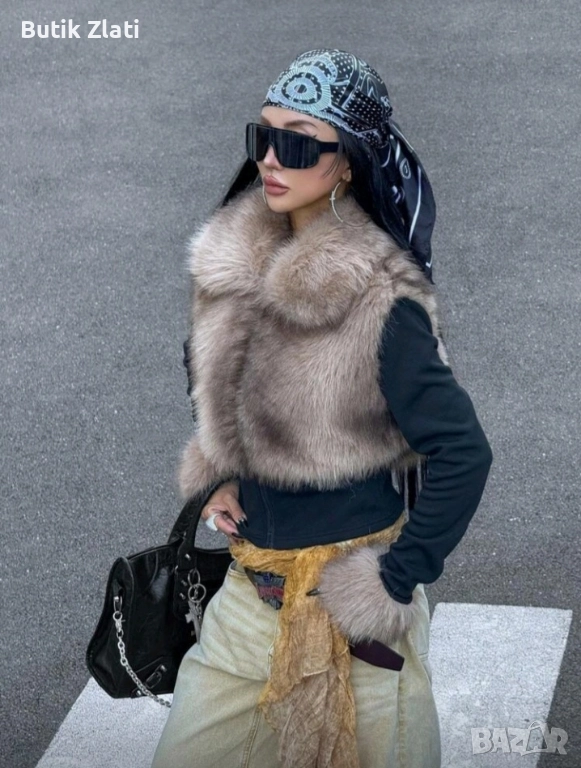 Нови дамски якета с пух , снимка 1