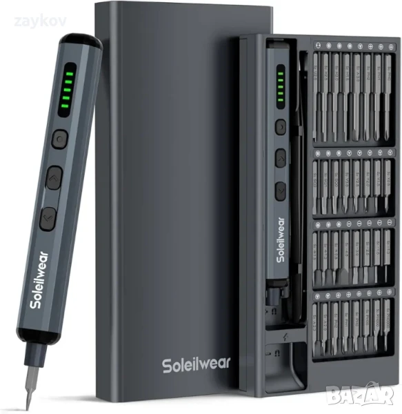 Комплект мини електрически отвертки, 70 в 1 прецизна безжична отвертка, снимка 1