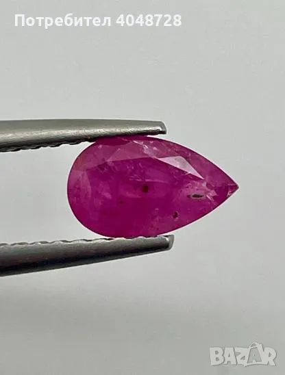 Естествен инвестиционен рубин 1.38ct., снимка 1