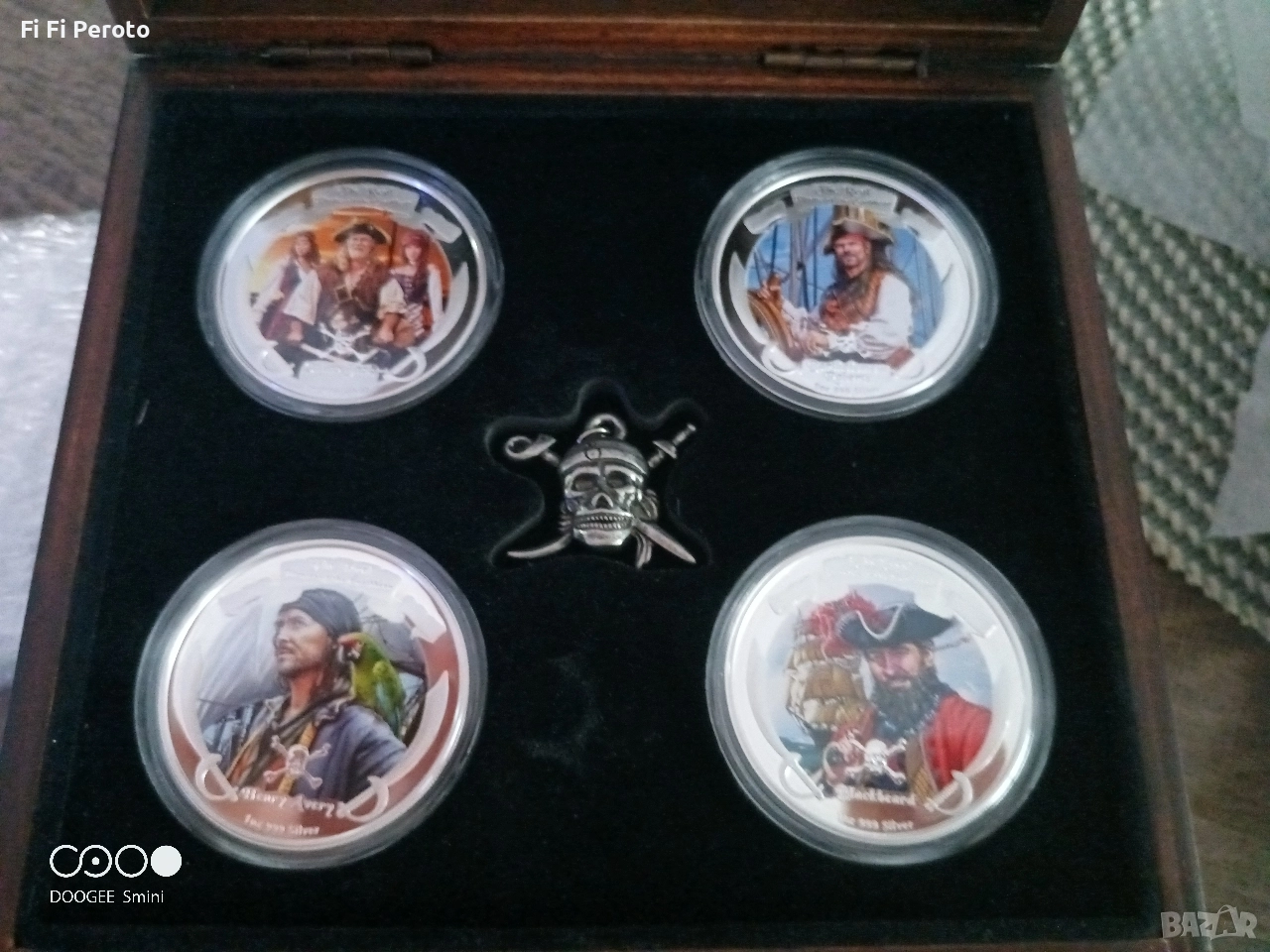 колекционерски сребърни монети карибски пирати , снимка 1