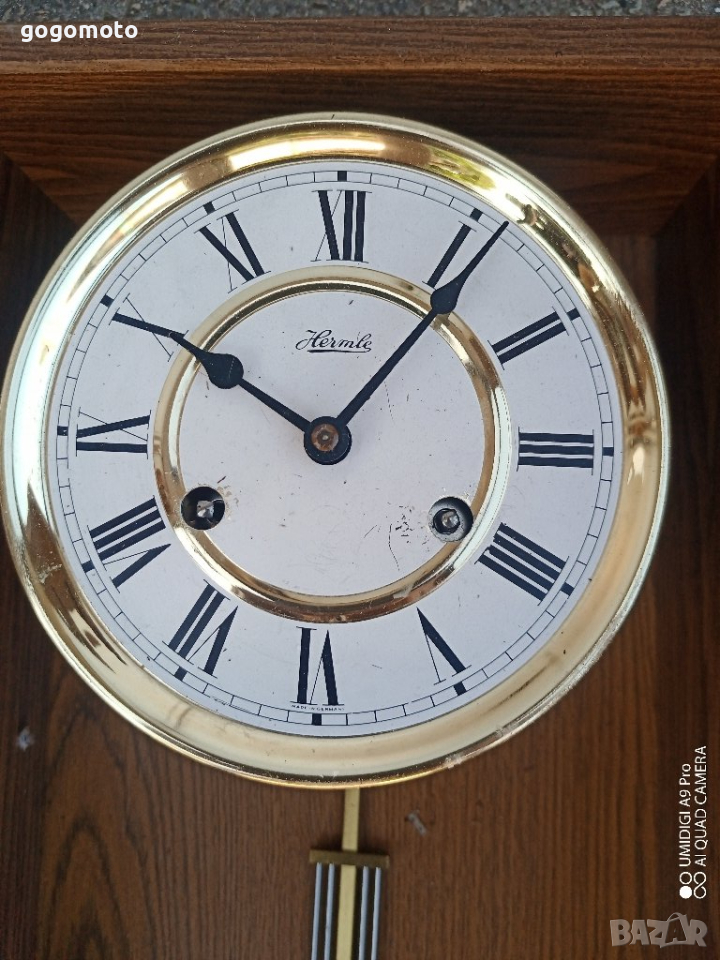 Стар механичен часовник стенен Hermle Westminster, Made in Germany., снимка 1