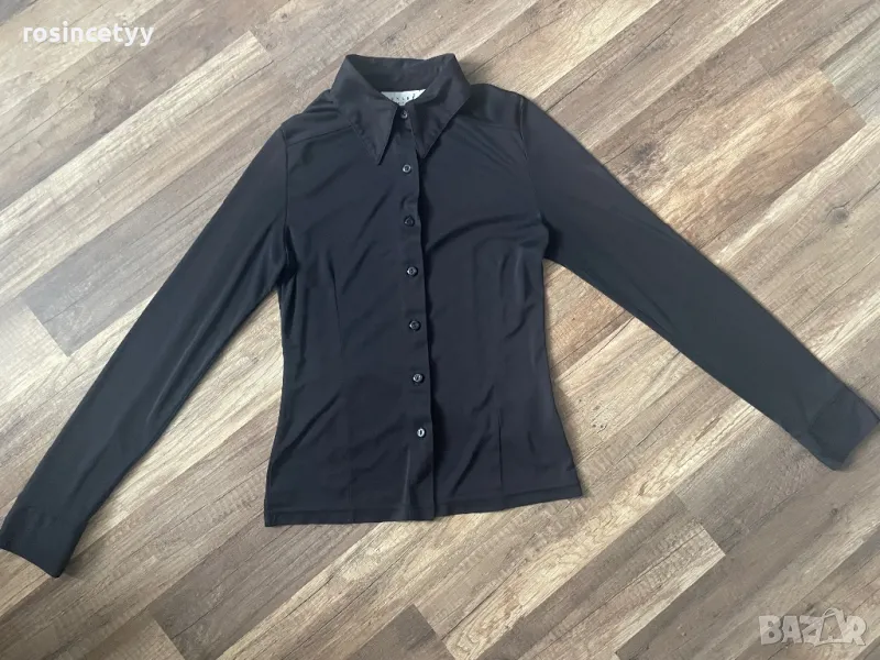 Черна изчистена риза, снимка 1