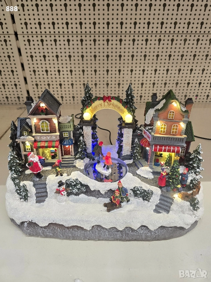светещи коледни сцени фигурки , снимка 1