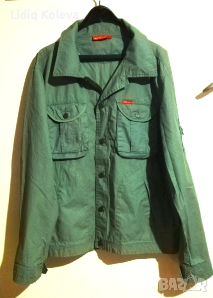 Мъжка ветровка в зелено, снимка 1