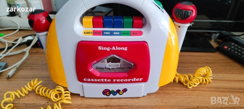 Касетофон с 2 микрофона, снимка 1