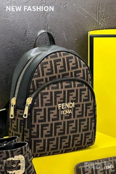 Дамска Кожена Раница FENDI, снимка 1