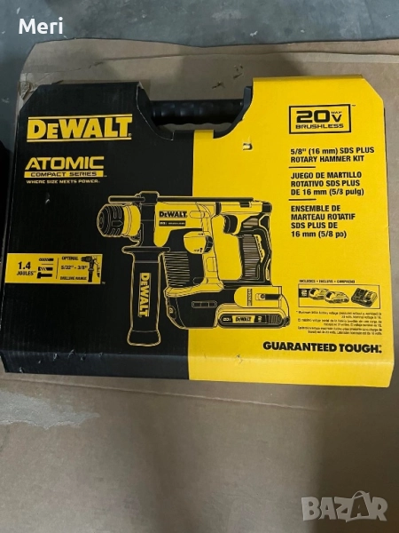 Продавам Оригинален чисто нов Перфоратор DeWalt 20V MAX ATOMIC, снимка 1