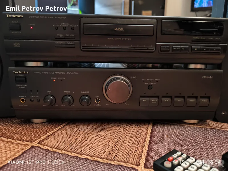 Промо🌟🌟🌟. Technics SU-A700 MK2 , Стерео Усилвател 2х80W  4 Om + Technics sl-pg580a, снимка 1