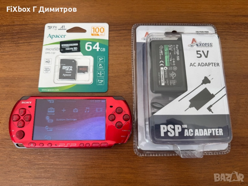 CFW PSP 3004 червен 64гб , снимка 1