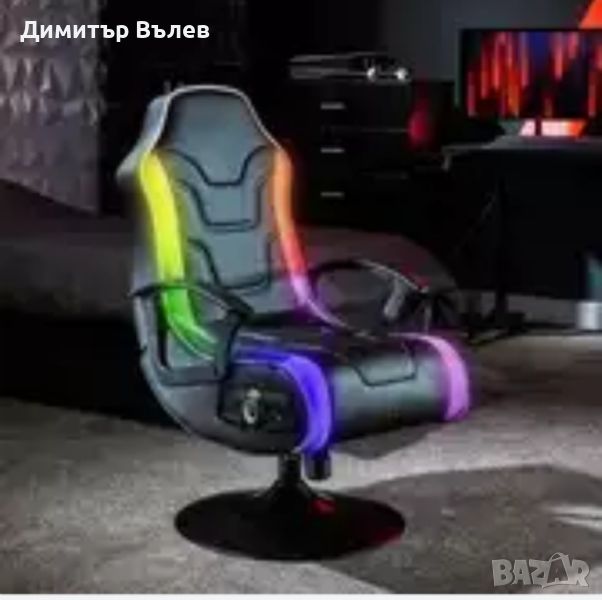 Игрален стол X-Rocker Junior
2.1 Audio  Gaming chair  LED , снимка 1