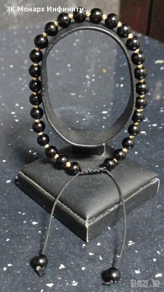 Златна гривна с топчета /585/, снимка 1