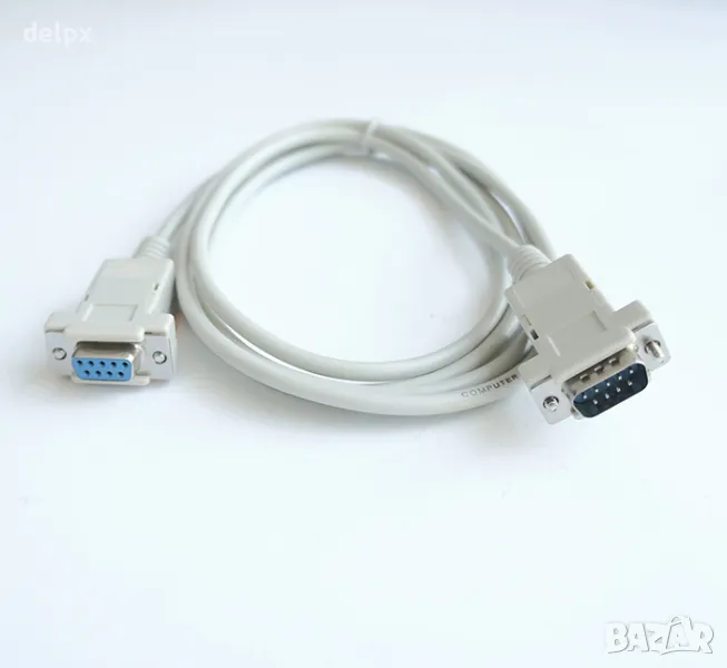 Кабел RS232 9pin(м)/RS232 9pin(ж) 1m, снимка 1