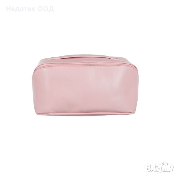 Чанта за тоалетни принадлежности, Розова, с 2 калъфа, 27x12x12см, снимка 1
