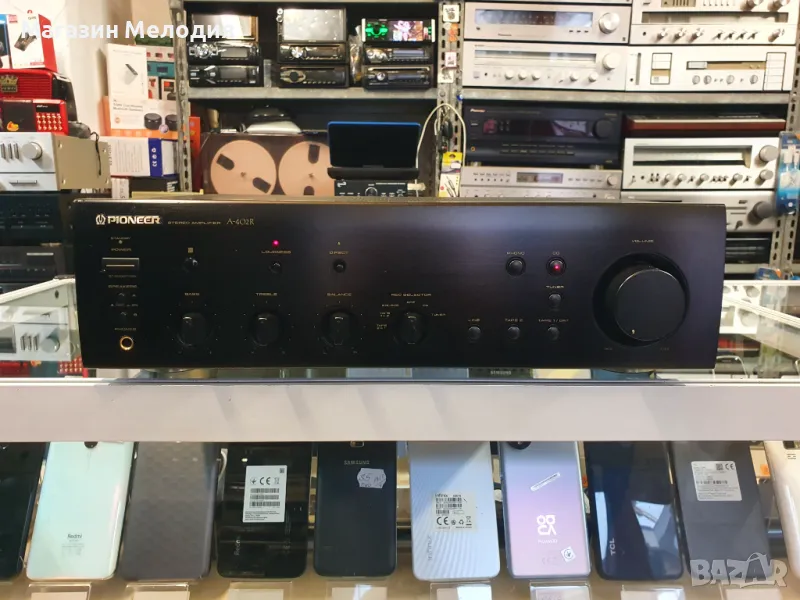 Усилвател Pioneer A-402R Две по 80 вата на 4 ома. В отлично техническо и визуално състояние., снимка 1