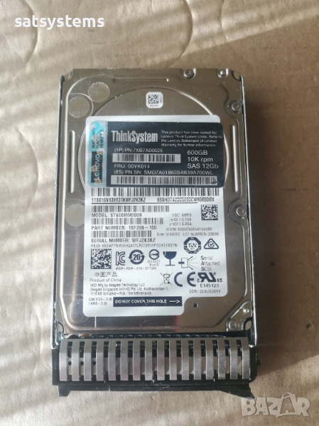 Хард диск Seagate Exos 10E2400 Enterprise 600GB 128MB 10000rpm SAS3 12Gb/s (ST600MM0009), снимка 1