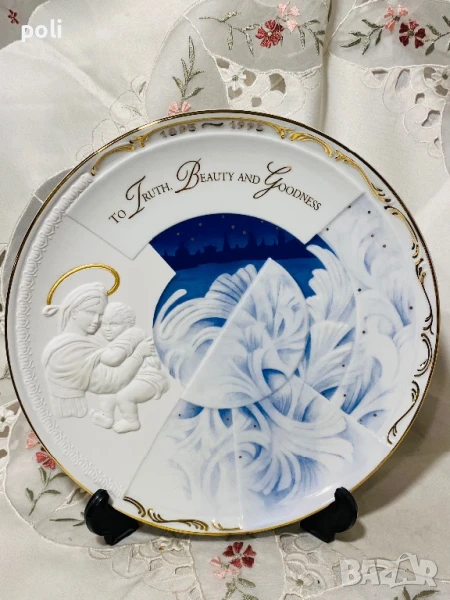 порцеланова чиния за стена , снимка 1